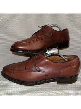 Allen Edmonds Bradley Brown Leather Apron Toe Derby Dress Shoes Men’s Size 10.5D
